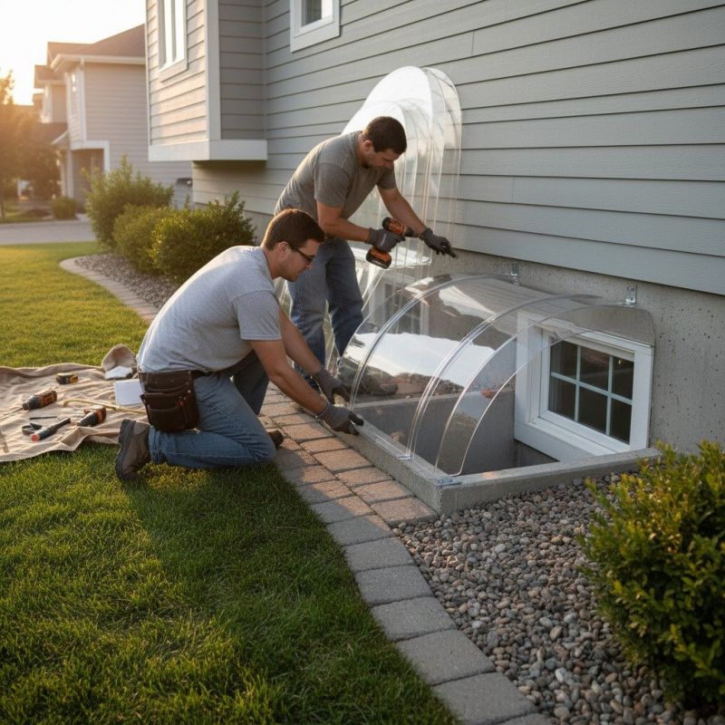 Basement Window Well Installation