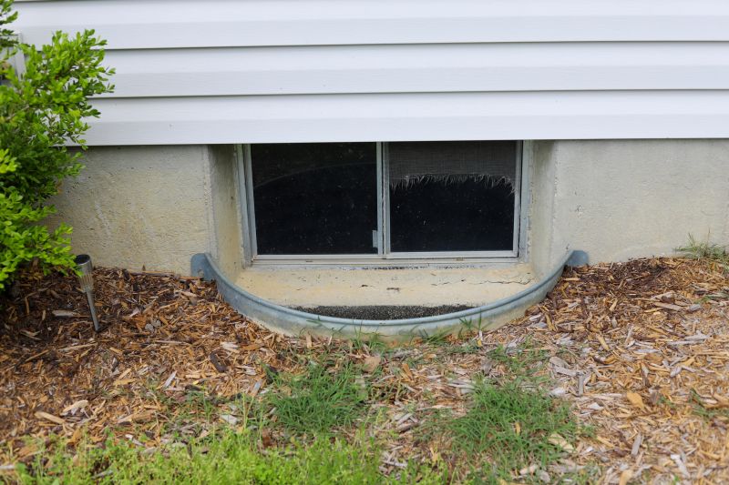 Basement Window Well Installation detail
